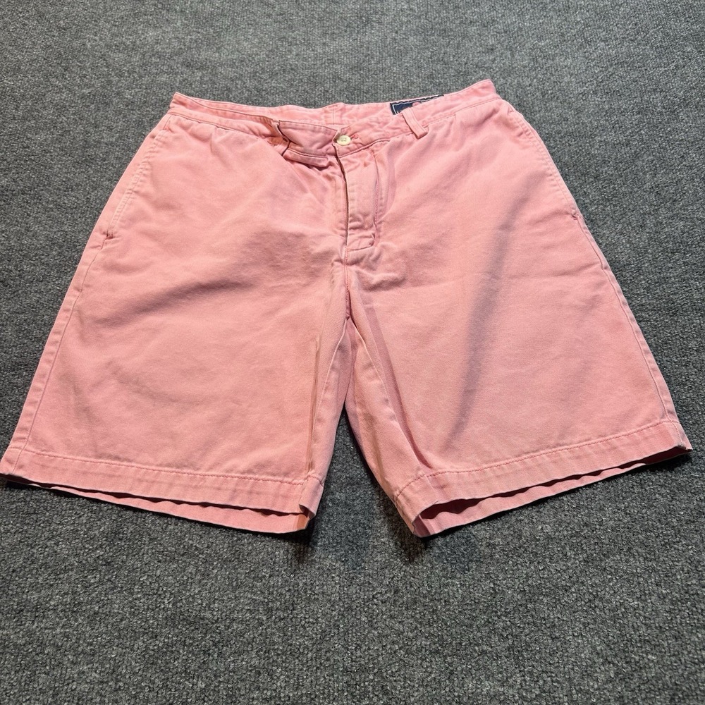 Vineyard Vines Flat Front Casual Pink Preppy Club Shorts Men's Size 32 Beach